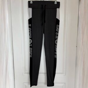 Black and White Love Print Joggers